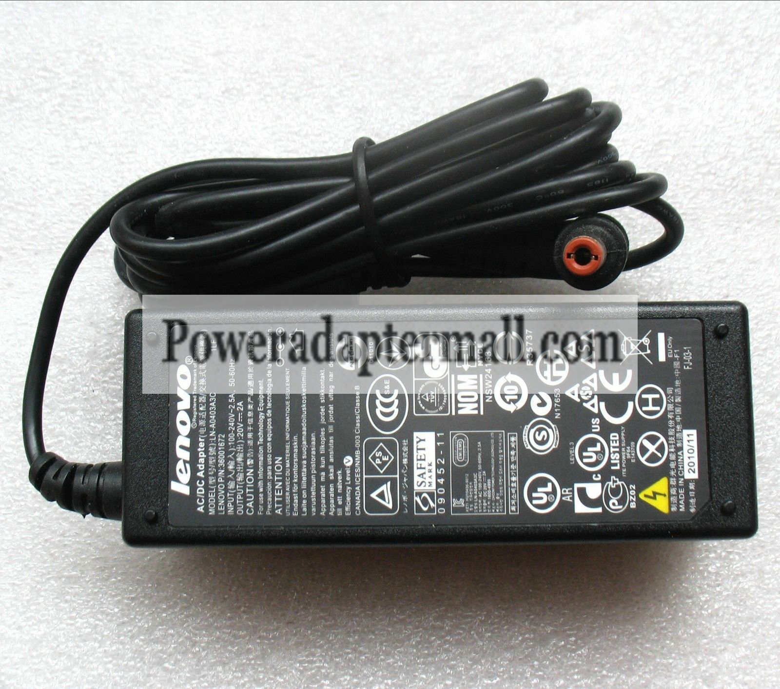 Original 20V 2A Lenovo ADP-40NH B 36001648 AC Adapter charger - Click Image to Close